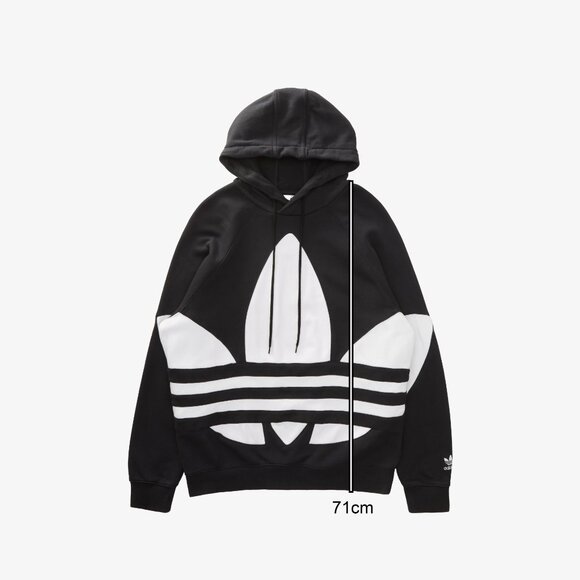 Adidas Black Big Trefoil Logo Hoodie 🖤🔥 - Picture 4 of 4